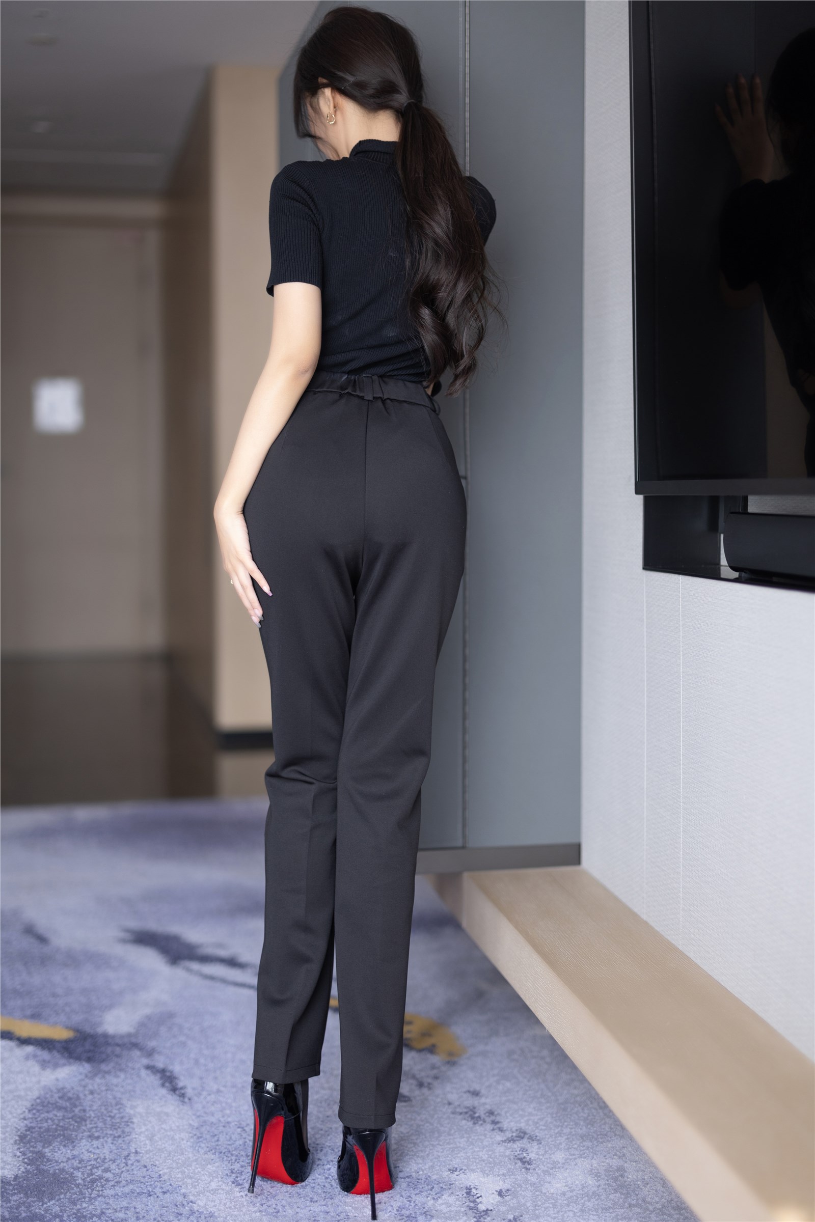 Wang Xinyao Yanni - NO.012 Buy watermark free black suit with pants, Gao Qilan(43)